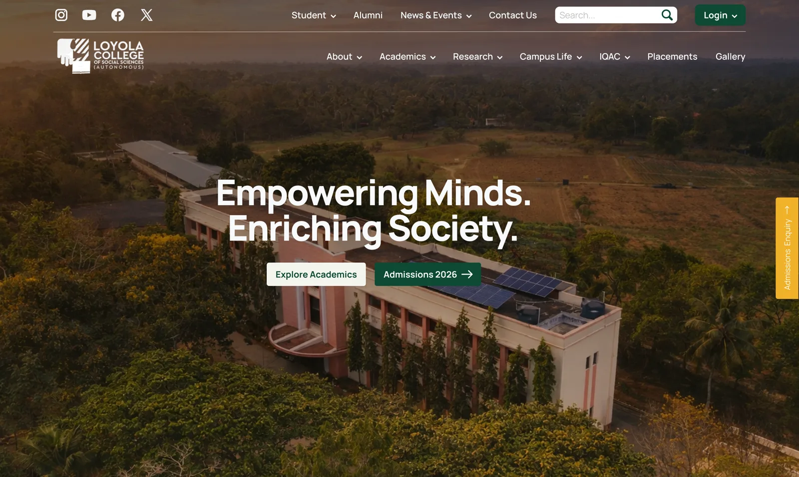 Loyola College Kerala project